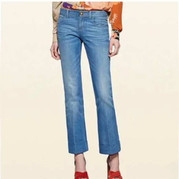 Gucci Skinny Flare Leg Jeans size 40 (26/4) - Picture 1 of 15